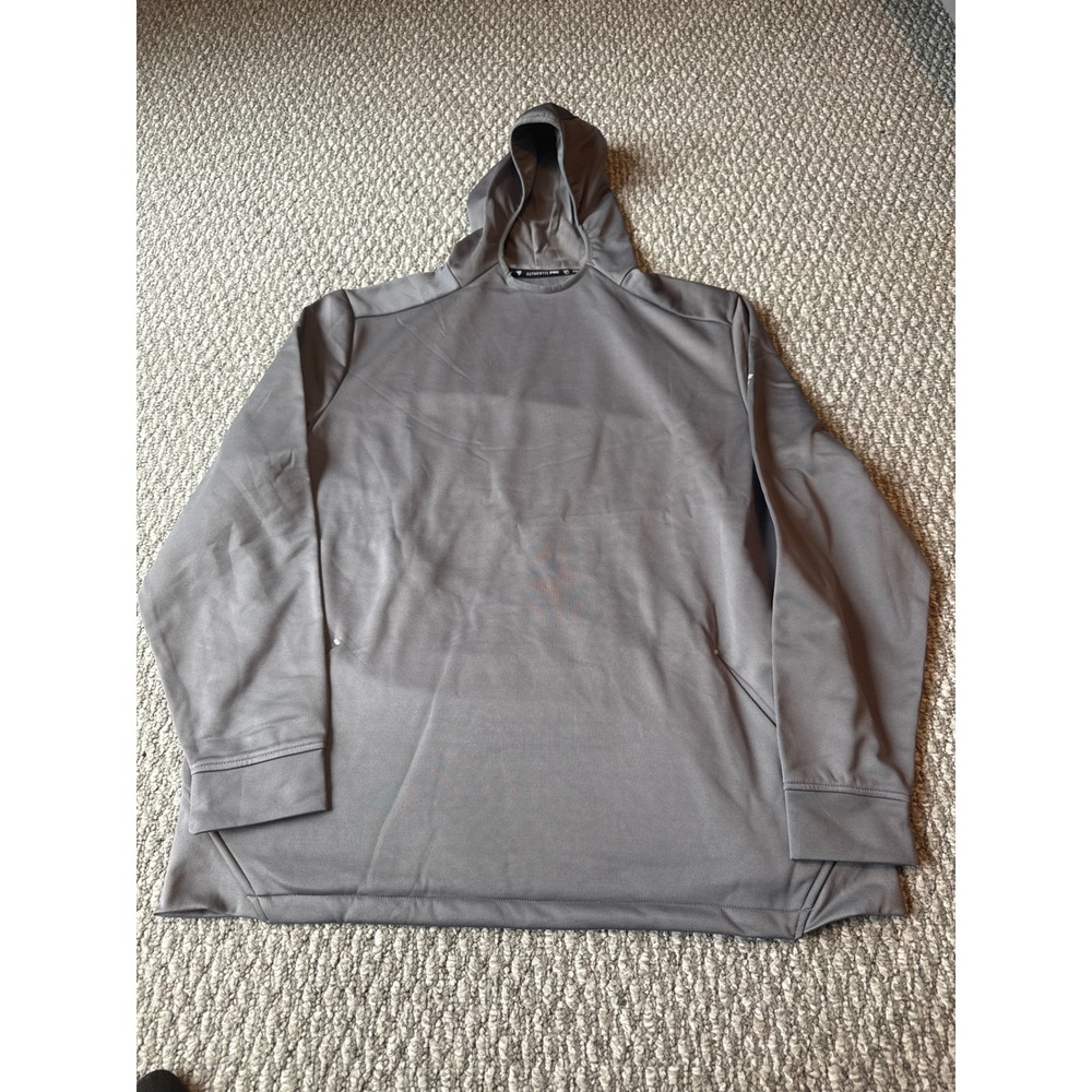 Fanatics Authentic Pro NHL Mens 3XL Gray Pullover Hoodie Performance Sweatshirt